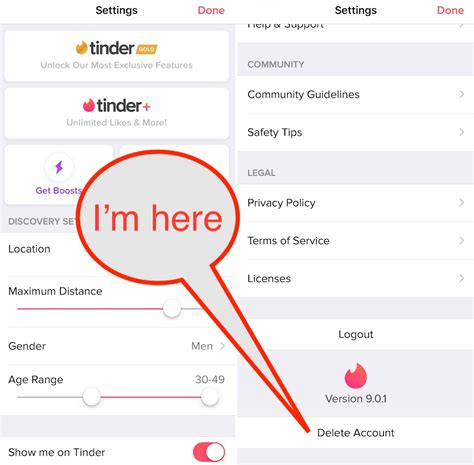 How to delete or deactivate Tinder account